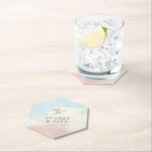 モダンビーチをテーマに結婚したコースター ペーパーコースター (インサイチュ)