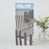 モダンビーチウェディング招待状 招待状 (スタンド正面)