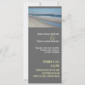 モダンビーチウェディング招待状 招待状 (裏面)