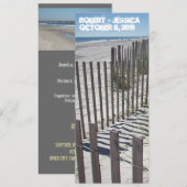 モダンビーチウェディング招待状 招待状 (正面/裏面)