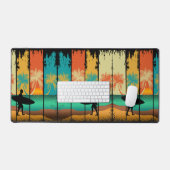 モダンビーチサマーサーフィン休暇 デスクマット (キーボード&マウス)