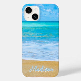 モダンビーチサンドスカイパーソナライズされた Case-Mate iPhone 14ケース