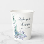 モダンビーチシー結婚ヘルズ 紙コップ (裏面)