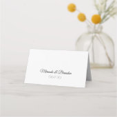 モダンビーチストリングライトサマー結婚ズ プレイスカード (裏面)