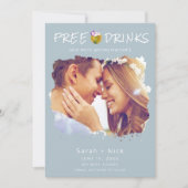 モダンビーチフォトウェディング・セーブ・ザ・デート セーブザデート (正面)