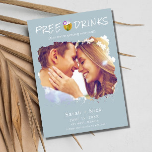 モダンビーチフォトウェディング・セーブ・ザ・デート セーブザデート