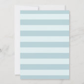 モダンビーチブルーシェルブライダルショバー 招待状 (裏面)