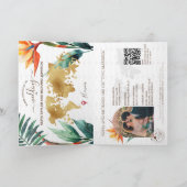 モダンビーチ先結婚式パスポートQRコード 招待状 (内部)