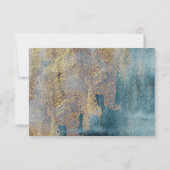 モダンビーチ抽象芸術結婚の応答カード 出欠カード (裏面)