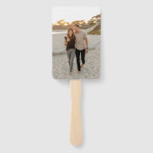 モダンビーチ結婚式タイムラインフォトプログラム ハンドファン (裏面)