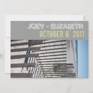 モダンビーチ結婚式招待状 招待状