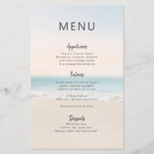 モダンビーチ結婚式3コースディナーメニュー (正面)