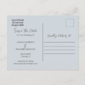 モダンビーチ航海のの写真の日付の保存 案内ポストカード (裏面)