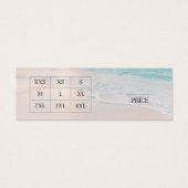 モダンビーチ衣料品サイズチャート価格ラベル (裏面)