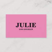 モダンピはっきりしたックレッドタイポグラフィカスタム 名刺 (正面)