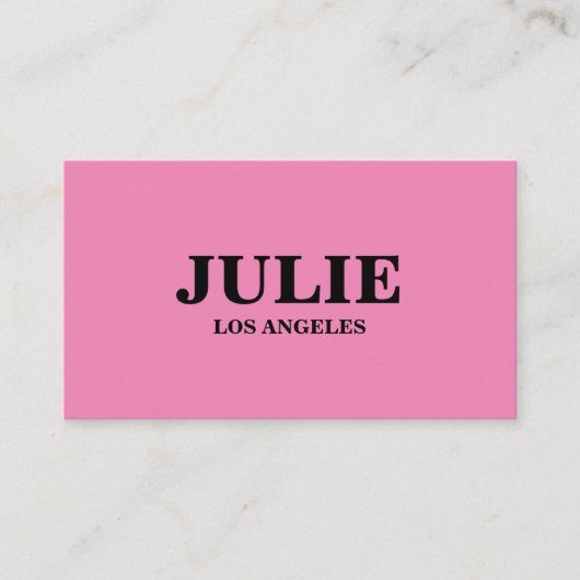 モダンピはっきりしたックレッドタイポグラフィカスタム 名刺 (正面)