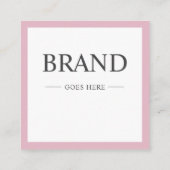 モダンピエレガントックカスタムの割引カード スクエア名刺 (裏面)