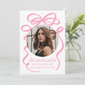 モダンピエレガントックボウ2写真卒業 案内状 (スタンド正面)