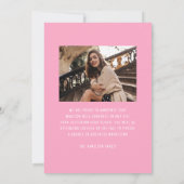 モダンピエレガントックボウ2写真卒業 案内状 (裏面)