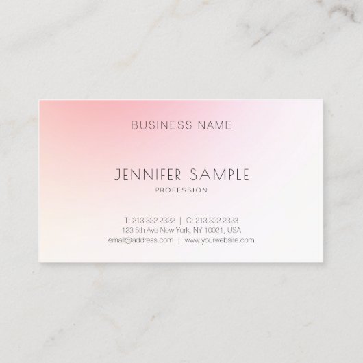 モダンピエレガントッミニマルク抽象芸術平野 名刺 (裏面)