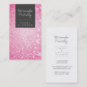 モダンピガーリーッフェイククグリッター《写真》ぼけ味イベントプランナー 名刺 (正面/裏面)