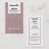 モダンピガーリーッフェイククグリッター《写真》ぼけ味イベントプランナー 名刺 (正面/裏面)