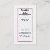 モダンピガーリーッフェイククグリッター《写真》ぼけ味イベントプランナー 名刺 (裏面)