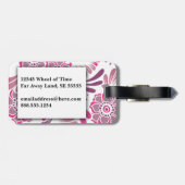 モダンピスタイリッシュッエレガントクフローラ旅行記 ラゲッジタグ (裏面横)