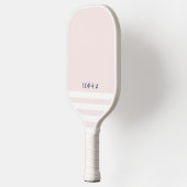 モダンピストライプクパーソナライズされた ピックルボールラケット (左)