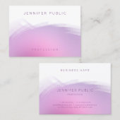 モダンピッエレガントクパープルプロフェッショナルテンプレート 名刺 (正面/裏面)