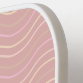 モダンピフェミニンッガーリーク名前をカスタムする幾何学模様 ピックルボールラケット (左詳細)