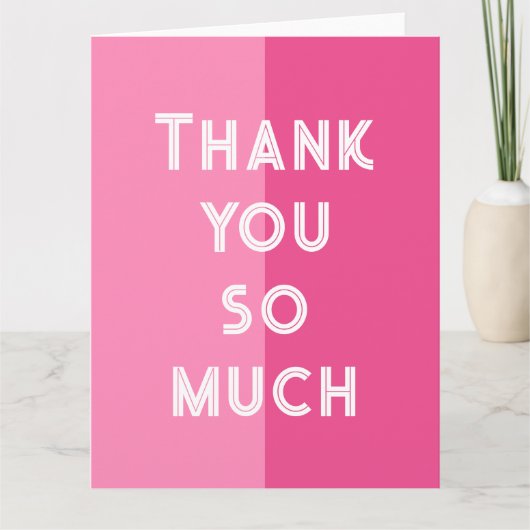 モダンピポップ・アートのックサンキューカード サンキューカード (正面)