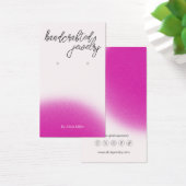 モダンピミニマルぼやけク・イヤリング表示カード (デスク)