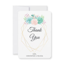 モダンピンクと緑の多肉植物の水の色結婚の