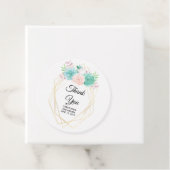 モダンピンクと緑の水色の多肉汁結婚類 フェイバータグ (インサイチュ)