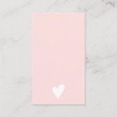 モダンピンクのブラス縁ど感謝していロロ 名刺 (裏面)