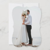 モダンピンクの結婚式 招待状 (裏面)