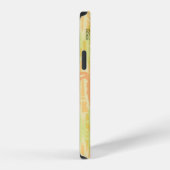 モダンピンクの蜂とモノグラム iPhoneケース (右側面)