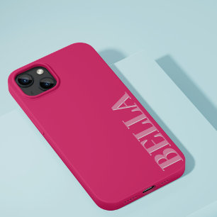 モダンピンクイニシャルミニマル コンテンポラリー Case-Mate iPhone 14ケース