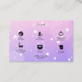 モダンピンクガーリーグラデーショ気にンジュエリー事業C 名刺 (正面)