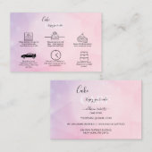 モダンピンクガーリーグラデーショ気にン 名刺 (正面/裏面)