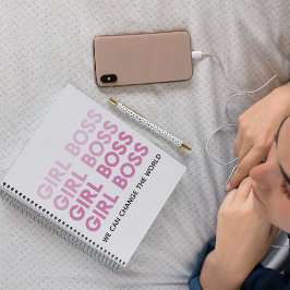 モダンピンクガールボス最高のガーリーギフト ノートブック