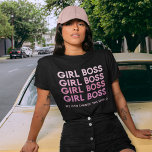 モダンピンクガールボス最高のガーリーギフト Tシャツ<br><div class="desc">モダンピンクガールボス最高のガーリーギフト</div>