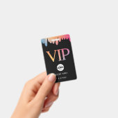 モダンピンクグリッターロゴVIP バッジ (手持ち)