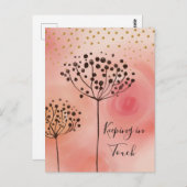 モダンピンクゴールデン保ズTouch ポストカード (正面/裏面)