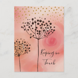 モダンピンクゴールデン保ズTouch ポストカード