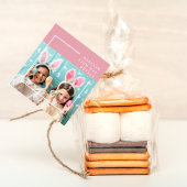 モダンピンクハッ賛美プイースター |写真のギフト フェイバータグ