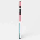 モダンピンクハッ賛美プイースター |写真のギフト iPhoneケース (左側)