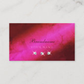 モダンピンクバーガンきらめくディダイヤスタイリッシュ 名刺 (正面)