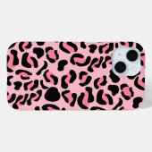 モダンピンクヒョウ柄アニマル Case-Mate iPhoneケース (裏面 (横))